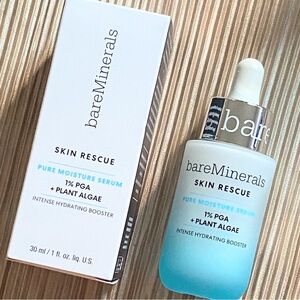 bareMinerals Skin Rescue Pure Moisture Serum Plant Algae 1oz / 30ml FULL SIZE